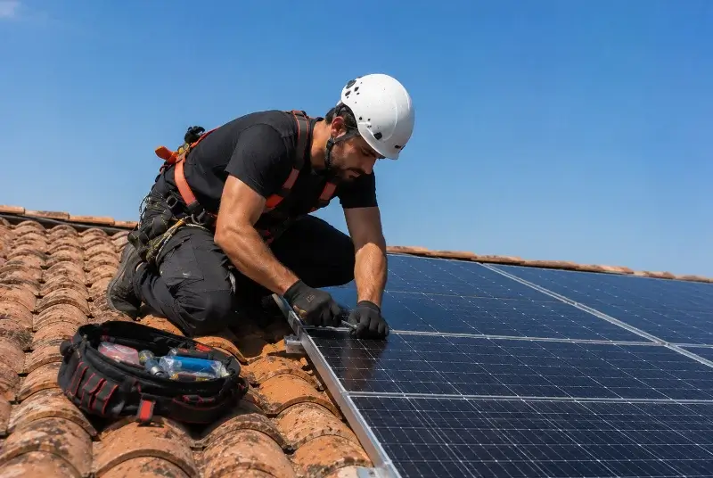 Maintenance et monitoring de panneaux solaires à Chessy