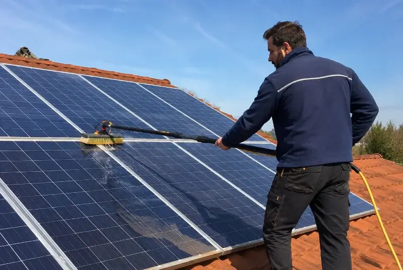 Nettoyage et entretien de panneaux solaires à Chessy